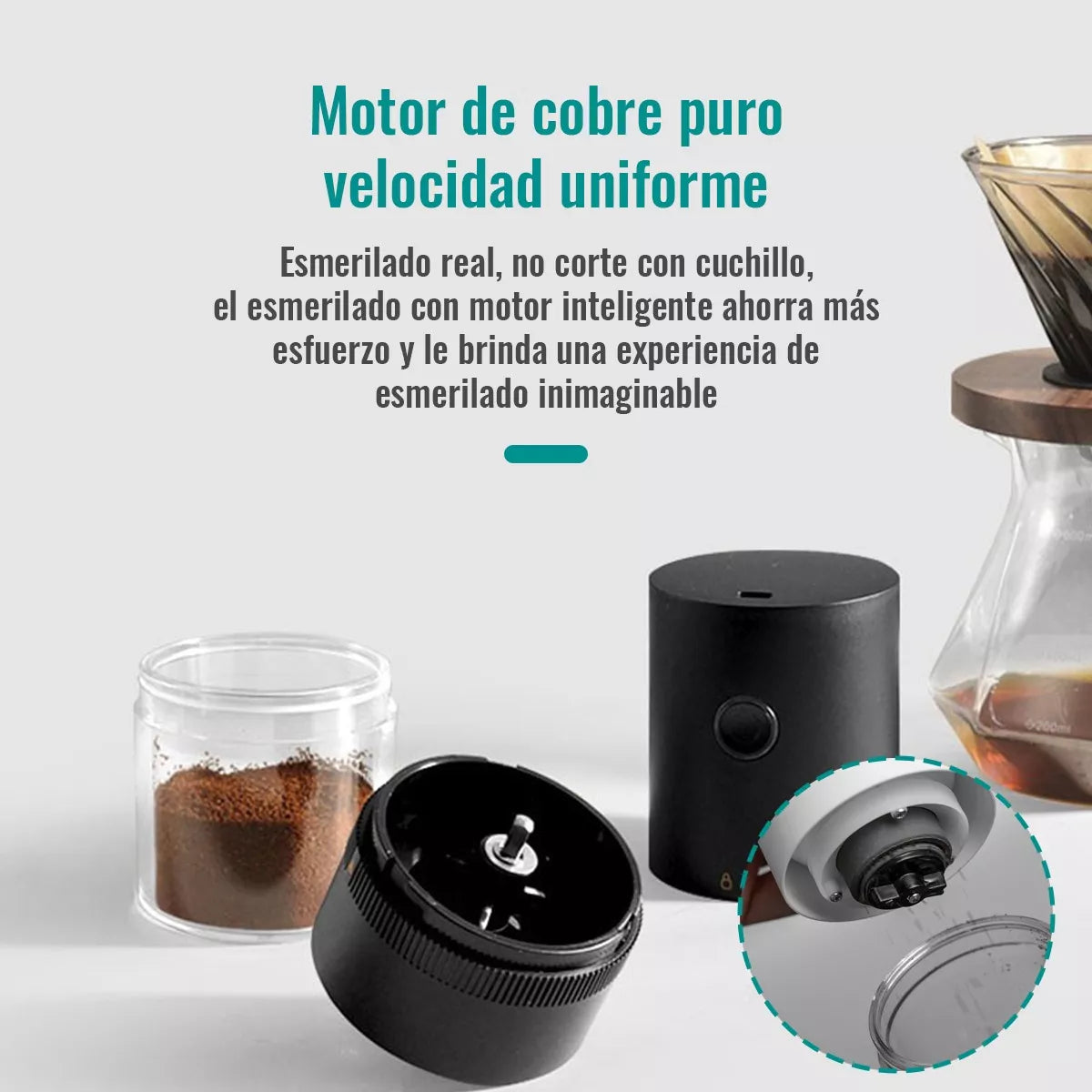 CoffeeGrinder E™ Molinillo Eléctrico Portátil De Café, Especias y Más