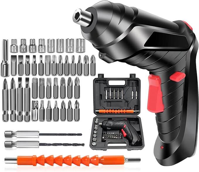 Spin Drill™ Destornillador y Atornillador Eléctrico Con Maleta + 47 Accesorios