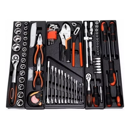 Caja De Herramientas Metálica 5 Pisos Incluye 85 Pizas Premium - MetalityTools™