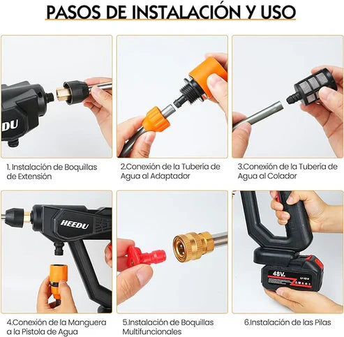 HidroMax™ Hidrolavadora Portátil HidroJet (Ultra Potente)