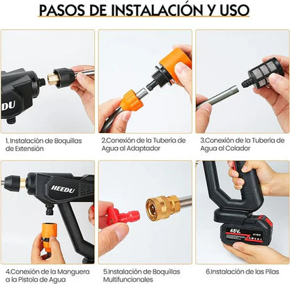 HidroMax™ Hidrolavadora Portátil HidroJet (Ultra Potente)