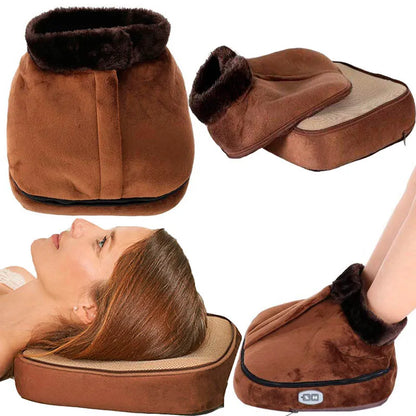 WarmMassager™ Bota Calienta Pies Eléctrico 2 en 1 Cojín Masajeador y Calefactor