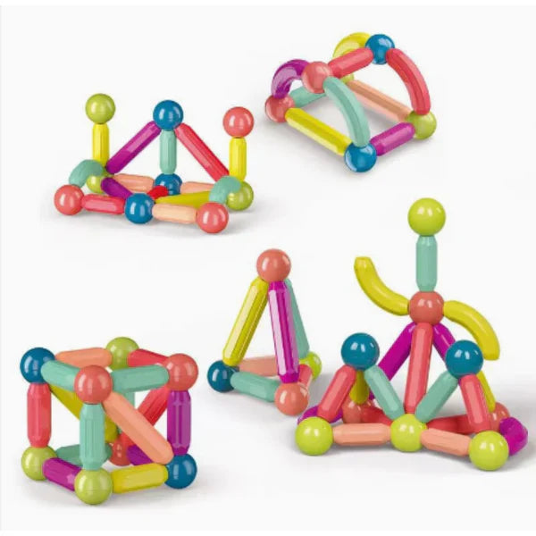 Juego de Bloques Magnéticos Montessori 42 Piezas MagneticBlock™